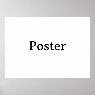 Einfache Markenförderung Standard-Halbglanz 28"x20 Poster