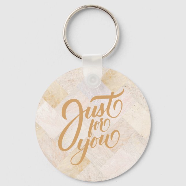 Einfache Marmor Schlüsselanhänger (Vorderseite)