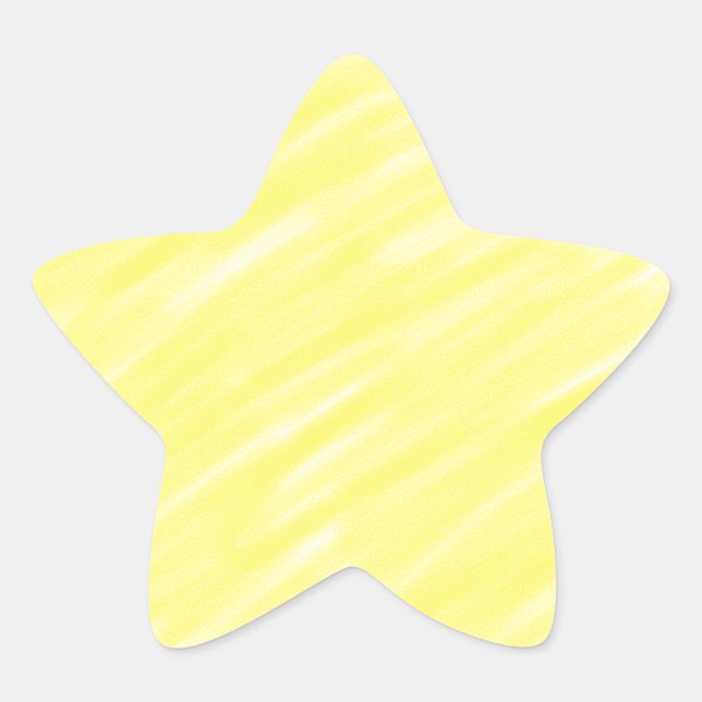 einfache Massivfarbe, kundengelb, pastellfarben un Stern-Aufkleber (Vorderseite)