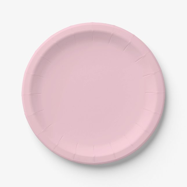 einfache Massivfarben, nach Maß auf die Pastellfar Pappteller (Vorderseite)