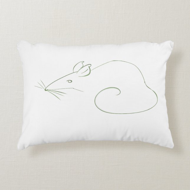 Einfache Maus Art Accent Pillow Dekokissen (Vorderseite)