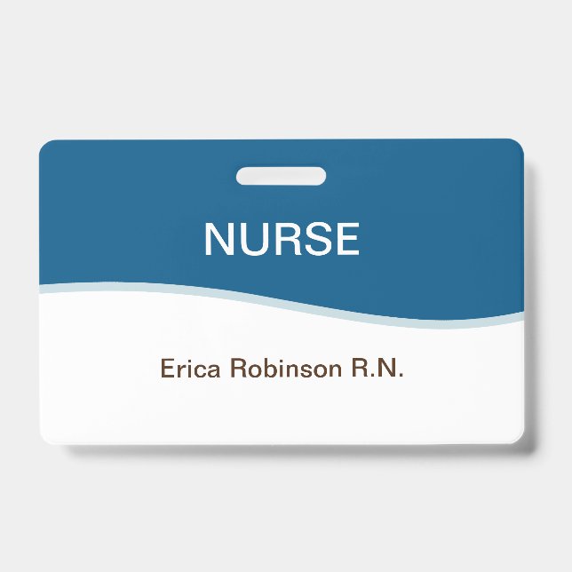 Einfache medizinische Nurse-Abzeichen Ausweis (Vorderseite)