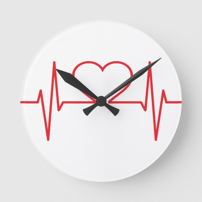 Einfache medizinische runde wanduhr (Vorderseite)