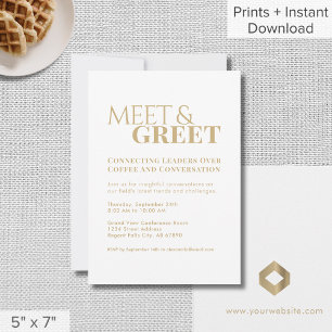 Einfache Meet & Greet Business Networking-Veransta Einladung