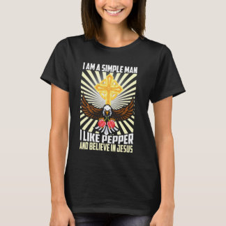 Einfache Menschen wie Pepper Vegan glauben an Jesu T-Shirt