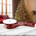 Einfache Merry & Bright Red Christmas Satinband<br><div class="desc">Einfache Merry & Bright Red Weihnachten Satin Ribbon. In diesem Look geht es um Minimalismus mit tiefen, reichen Rottönen, die von der Wärme der Saison inspiriert werden. Denken Sie an einfache rote Beeren, klassische Poinsettien und ein Single-Schleife - jedes Detail wurde sorgfältig ausgewählt, um ein Gefühl von festlicher Eleganz zu...</div>