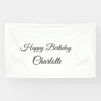 EINFACHE MINDESTANGABE.CUTIE ADD NAME BABY happy b Banner