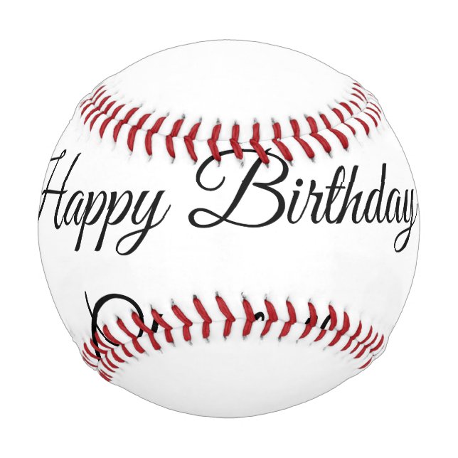 EINFACHE MINDESTANGABE.CUTIE ADD NAME BABY happy b Baseball (Vorderseite)