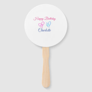 EINFACHE MINDESTANGABE.CUTIE ADD NAME BABY happy b Fächer