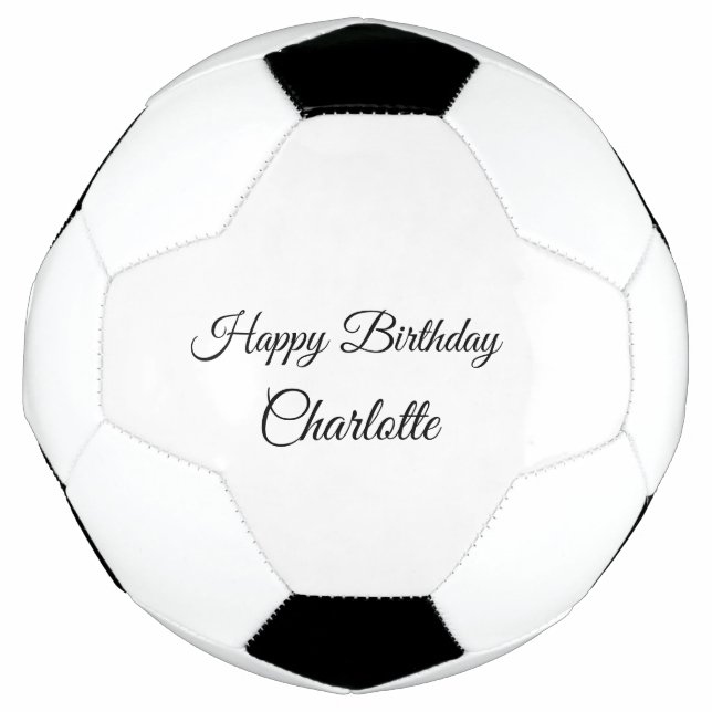 EINFACHE MINDESTANGABE.CUTIE ADD NAME BABY happy b Fußball (Vorderseite)