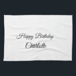 EINFACHE MINDESTANGABE.CUTIE ADD NAME BABY happy b Geschirrtuch<br><div class="desc">Entwurf</div>