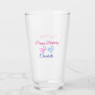 EINFACHE MINDESTANGABE.CUTIE ADD NAME BABY happy b Glas
