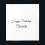 EINFACHE MINDESTANGABE.CUTIE ADD NAME BABY happy b Notizblock<br><div class="desc">Entwurf</div>