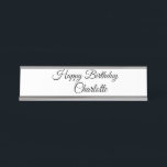 EINFACHE MINDESTANGABE.CUTIE ADD NAME BABY happy b Schreibtischnamensplakette<br><div class="desc">Entwurf</div>