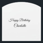 EINFACHE MINDESTANGABE.CUTIE ADD NAME BABY happy b Türschild<br><div class="desc">Entwurf</div>