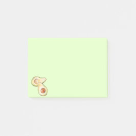 Einfache Minimal Avocado Aquarellfrucht  Post-it Klebezettel