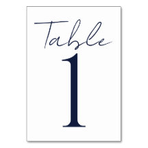 Einfache Minimal Dunkelblauer Text Hochzeit