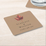 Einfache Minimal Fall Leaf Terracotta Wedding Rechteckiger Pappuntersetzer<br><div class="desc">Dieser einfache, minimale Fall Blatt Terracotta Hochzeitsquadrat Papier Untersetzer wird durch die delikate Eleganz der Natur inspiriert, mit einem rustikalen und schlichten Charme, der die Essenz des Herbstes fängt. Dieses Design ist mit einem minimalistischen Ahornblatt aus Boho auf Terrakotta-Hintergrund gestaltet. Jedes Stück dieser Kollektion lädt Sie ein, den sanften Reiz...</div>