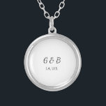 Einfache MINIMAL Fügen Sie Ihrem Paar den Namen St Versilberte Kette<br><div class="desc">Gestaltung</div>