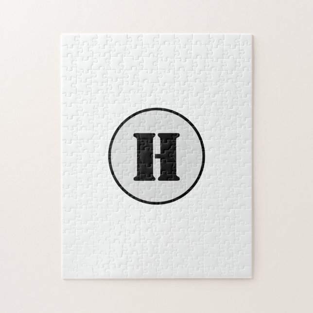 EINFACHE MINIMAL MODERNE MONOGRAM ELEGANT STIL CHI (Vertikal)