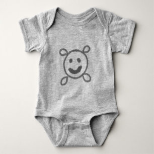 EINFACHE MINIMAL MODERNE MONOGRAM ELEGANT STIL CHI BABY STRAMPLER