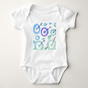 EINFACHE MINIMAL MODERNE MONOGRAM ELEGANT STIL CHI BABY STRAMPLER