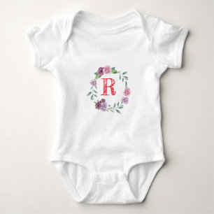 EINFACHE MINIMAL MODERNE MONOGRAM ELEGANT STIL CHI BABY STRAMPLER