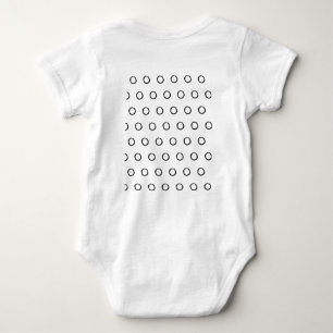 EINFACHE MINIMAL MODERNE MONOGRAM ELEGANT STIL CHI BABY STRAMPLER