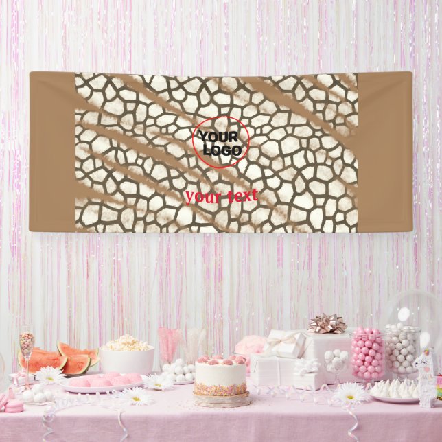 EINFACHE MINIMAL MODERNE MONOGRAM ELEGANT STIL CHI BANNER (Party)