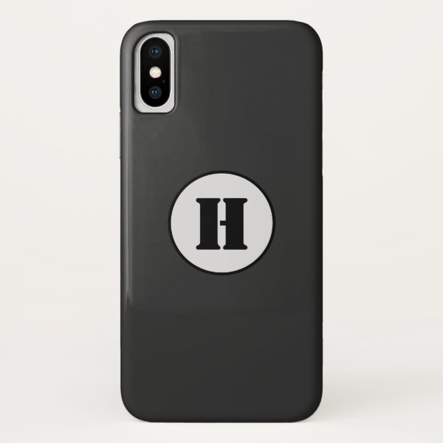 EINFACHE MINIMAL MODERNE MONOGRAM ELEGANT STIL CHI Case-Mate iPhone HÜLLE (Rückseite)