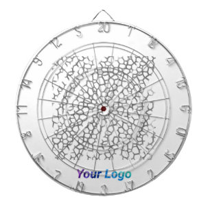 EINFACHE MINIMAL MODERNE MONOGRAM ELEGANT STIL CHI DARTSCHEIBE