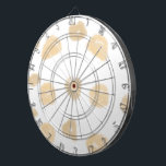 EINFACHE MINIMAL MODERNE MONOGRAM ELEGANT STIL CHI DARTSCHEIBE<br><div class="desc">DESIGN</div>