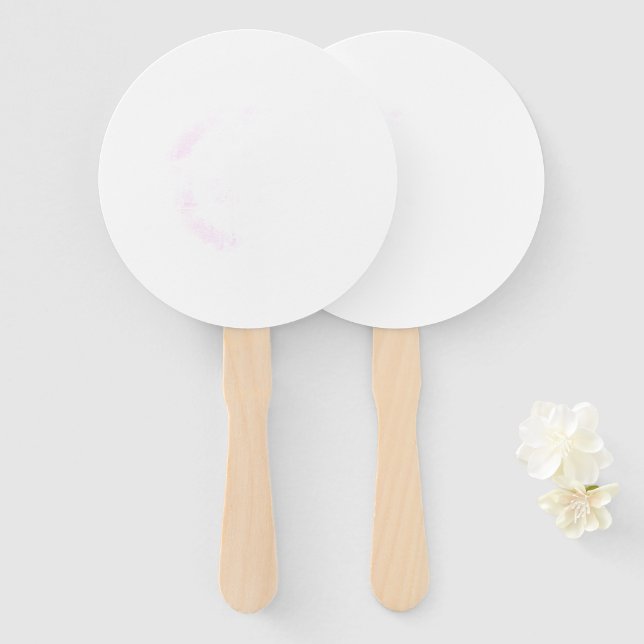 EINFACHE MINIMAL MODERNE MONOGRAM ELEGANT STIL CHI FÄCHER (Vorne und Hinten)