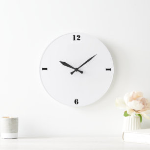 EINFACHE MINIMAL MODERNE MONOGRAM ELEGANT STIL CHI GROßE WANDUHR