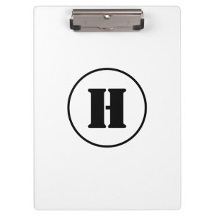 EINFACHE MINIMAL MODERNE MONOGRAM ELEGANT STIL CHI KLEMMBRETT
