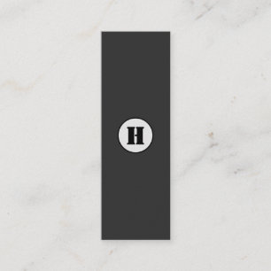 EINFACHE MINIMAL MODERNE MONOGRAM ELEGANT STIL CHI MINI VISITENKARTE