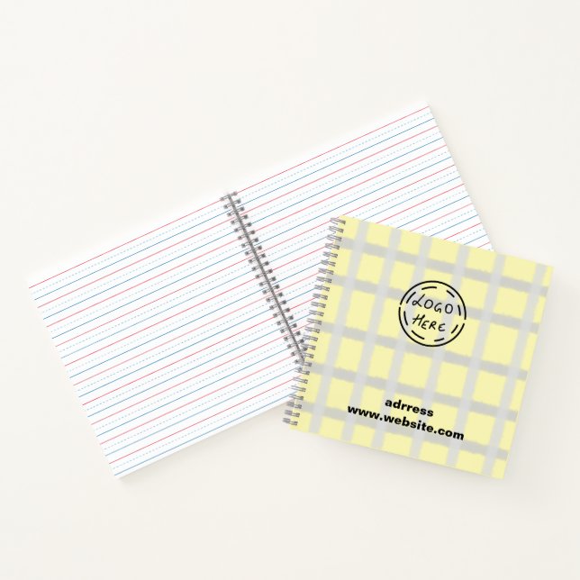 EINFACHE MINIMAL MODERNE MONOGRAM ELEGANT STIL CHI NOTIZBUCH (Innenseite)