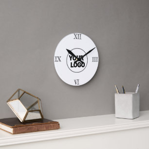 EINFACHE MINIMAL MODERNE MONOGRAM ELEGANT STIL CHI RUNDE WANDUHR