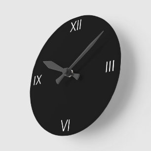 EINFACHE MINIMAL MODERNE MONOGRAM ELEGANT STIL CHI RUNDE WANDUHR
