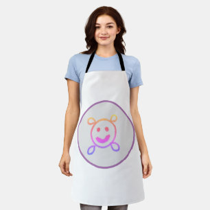 EINFACHE MINIMAL MODERNE MONOGRAM ELEGANT STIL CHI SCHÜRZE