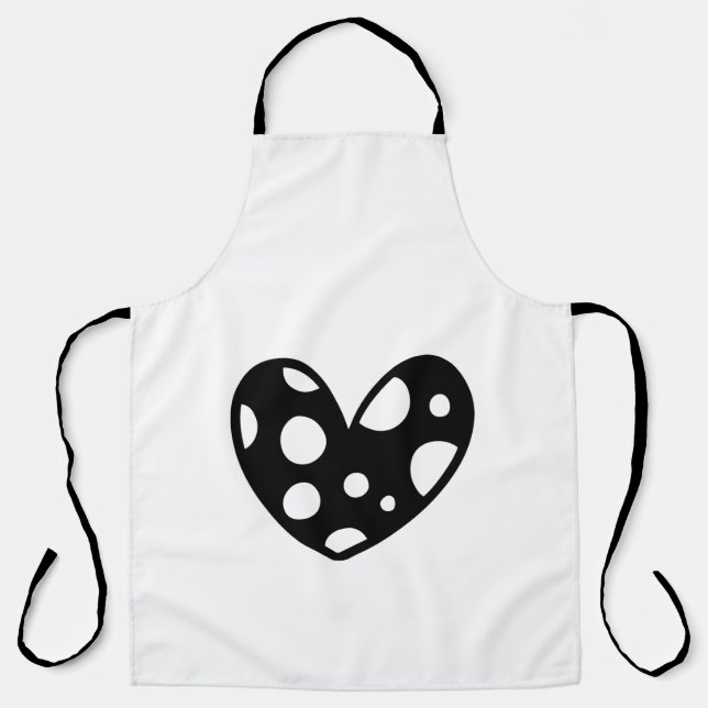 EINFACHE MINIMAL MODERNE MONOGRAM ELEGANT STIL CHI SCHÜRZE (Vorderseite)