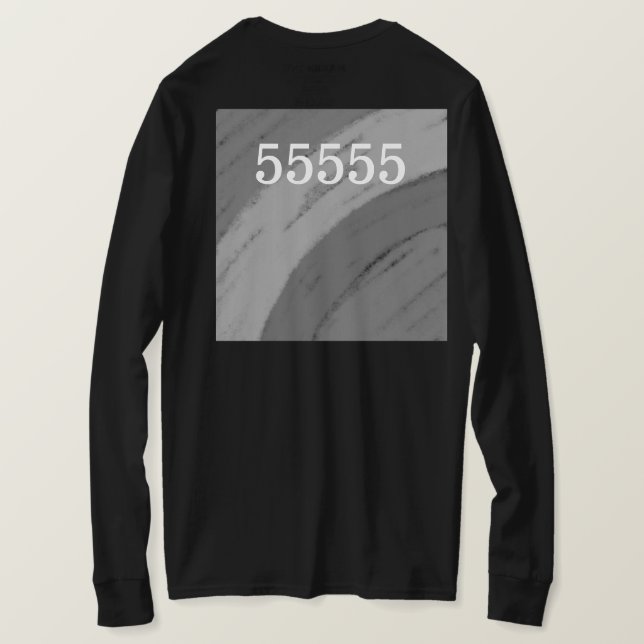 EINFACHE MINIMAL MODERNE MONOGRAM ELEGANT STIL CHI T-Shirt (Design Rückseite)