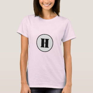 EINFACHE MINIMAL MODERNE MONOGRAM ELEGANT STIL CHI T-Shirt