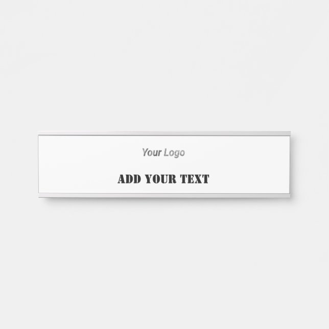 EINFACHE MINIMAL MODERNE MONOGRAM ELEGANT STIL CHI TÜRSCHILD (Vorderseite )