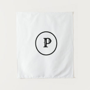 EINFACHE MINIMAL MODERNE MONOGRAM ELEGANTE STILTAS WANDTEPPICH