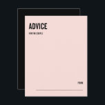 Einfache Minimal-Pink-Typografie-Hochzeitsratenkar Hinweiskarte<br><div class="desc">Personalisieren Sie den benutzerdefinierten Text oben. Weitere Koordinierungsaufgaben finden Sie in unserer Sammlung "Simple & Minimal Typografy Wedding Suite". ***BITTE BEACHTEN SIE: ALLE WORTE, TEXT UND HINTERGRUNDFARBE SIND ERFORDERLICH. Sie können alle Wörter ändern und auch die Textfarbe ändern. Bei Elementen mit farbigem Hintergrund können Sie auch die Farbe so ändern,...</div>