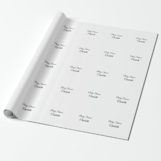EINFACHE MINIMAL.SÜSSE HINZUFÜGEN NAME BABY Baby D Geschenkpapier