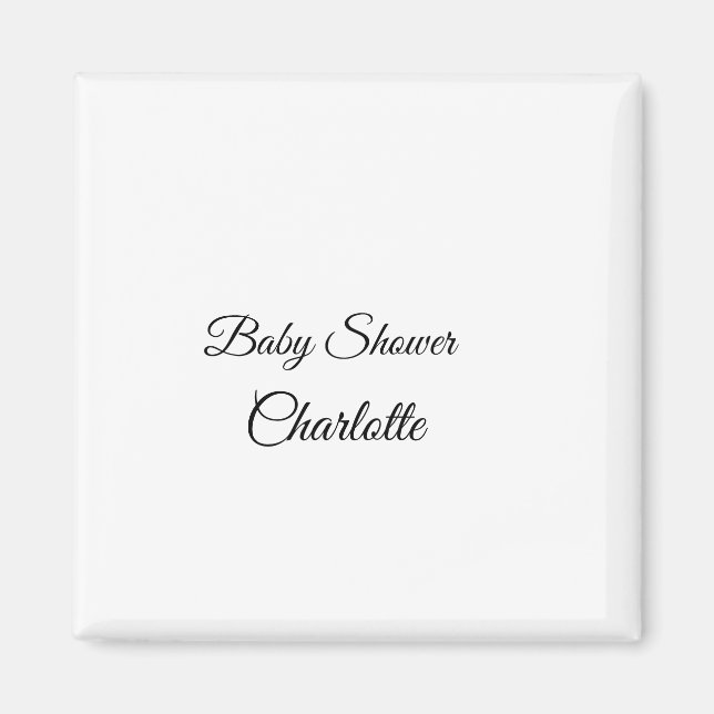 EINFACHE MINIMAL.SÜSSE HINZUFÜGEN NAME BABY Baby D Magnet (Vorne)