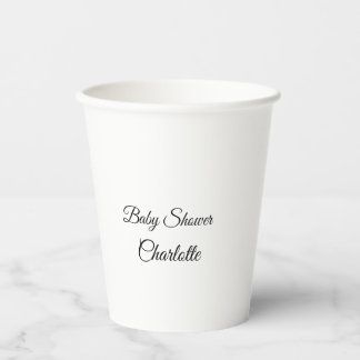 EINFACHE MINIMAL.SÜSSE HINZUFÜGEN NAME BABY Baby D Pappbecher