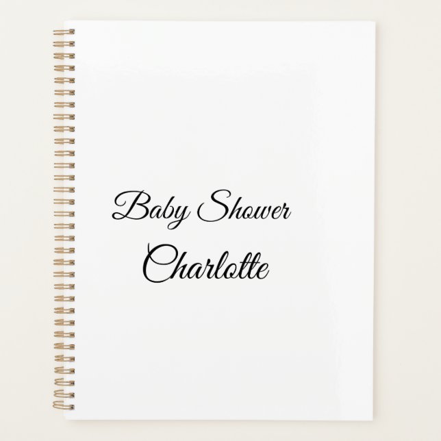 EINFACHE MINIMAL.SÜSSE HINZUFÜGEN NAME BABY Baby D Planer (Vorderseite)